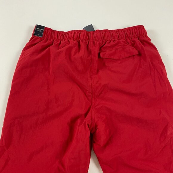 Abercrombie & Fitch Red Sweatpants with Black Stripes - Picture 5 of 16